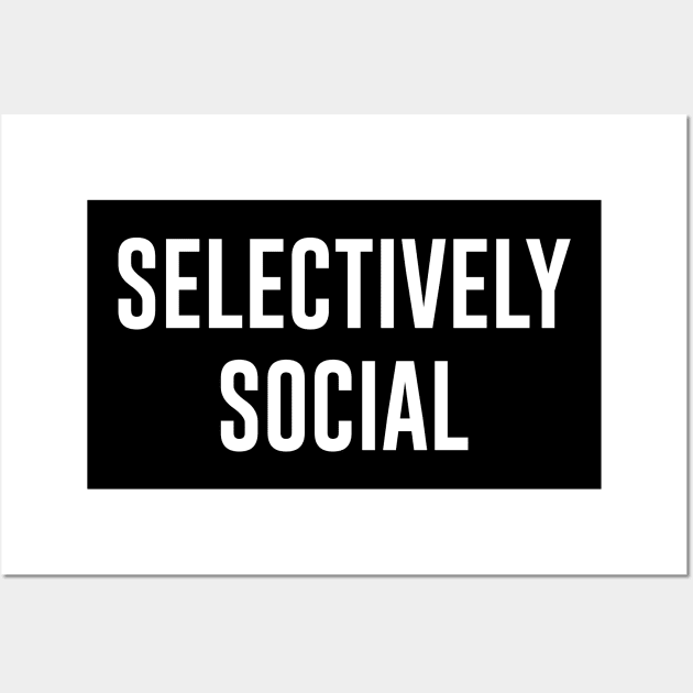 Selectively Social Wall Art by redsoldesign